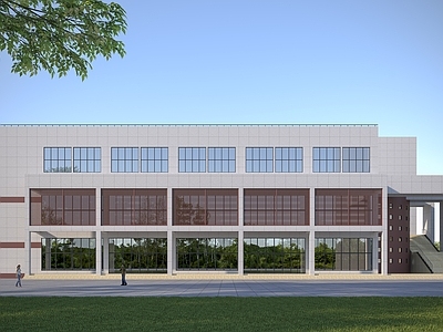 现代极简学生宿舍 宿舍 食堂 小学 图书馆