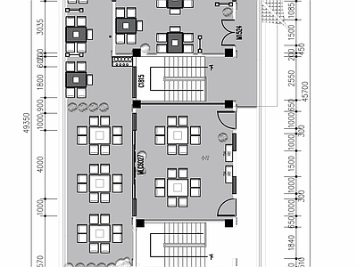 现代火锅店 露营火锅店 包厢 施工图