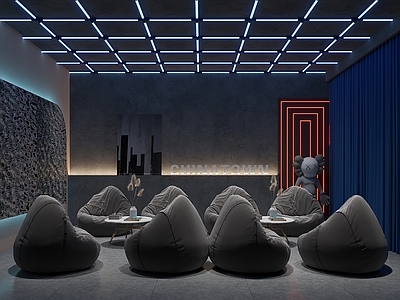 现代其他娱乐空间 桌游区 休闲区