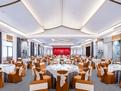 新中式其他公共空间 新中式易俗堂 餐饮 新中式餐厅 社区餐厅