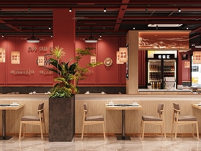 现代火锅店 火锅店