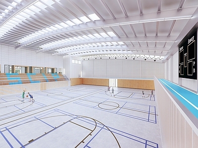 现代其他学校空间 学校体育馆