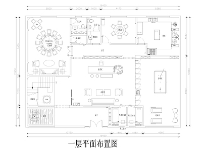 现代会所 会所平面图 私人会所 两层会所 施工图