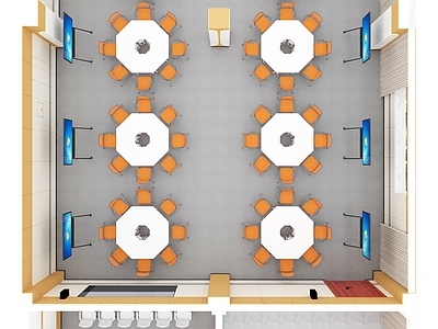 现代教室 多媒体教室 智慧教室 组合桌椅