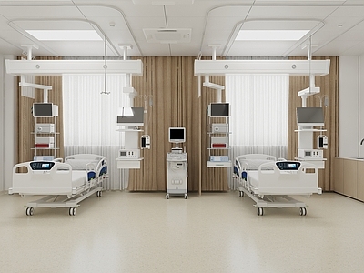 现代其他公共空间 现代温馨ICU