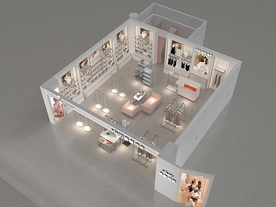 现代极简服装店 内衣店专卖