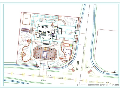 办公景观 法院景观全套图纸 法院景 施工图