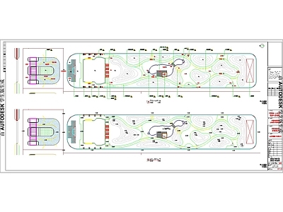 产业园景观 中国移动中心景观 公共空间景观设计 毕业设计可用 移动中心休闲公园 施工图