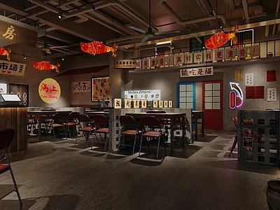 复古火锅店 市井风 火锅店
