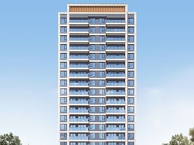 现代高层住宅 现代简约 小高层住宅