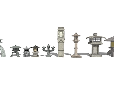 现代日式景观灯 庭院灯 石灯