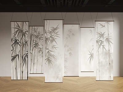 现代新中式窗帘 卷帘 纱帘 禅意纱帘 竹子纱帘 茶室卷帘