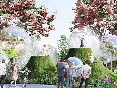 简欧法式其他景观 展示区景观 异域景观 装置构筑 森林景观 施工图
