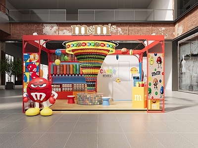 现代其他商业空间 MM豆店现代零食