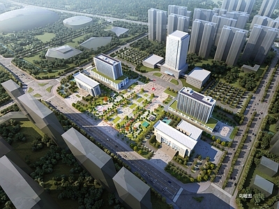 现代广场景观 健身广场 商业广场 市民广场