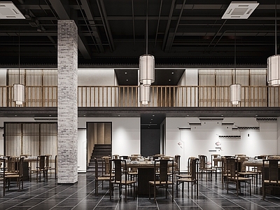 新中式现代其他餐饮空间 餐饮大厅 餐饮店