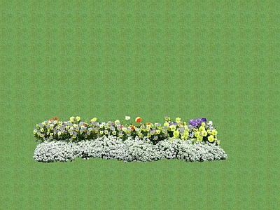 2D花草 花坛花草