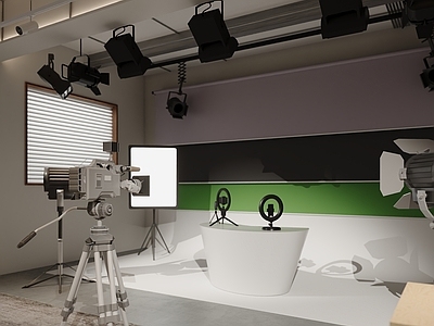 现代婚纱摄影 婚纱摄影棚 直播间