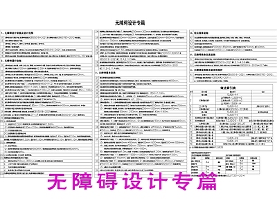 现代设计说明 无障碍设计说明 吊顶设计说明 防水设计说明 施工图