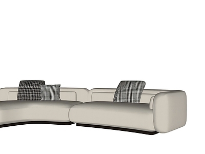 现代多人沙发 皮沙发 Minotti