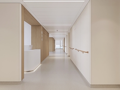 现代简约医院 医院过道