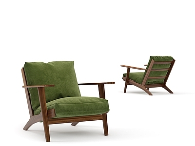 现代休闲椅 休闲椅 休闲沙发 实木 黑胡桃
