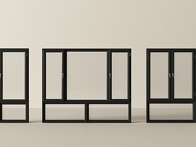 现代平开窗 窗 窗户 平开窗 玻璃窗 飘窗