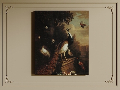 法式复古挂画 油画 书房挂画 茶室挂画 客厅挂画