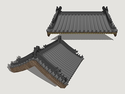 中式屋檐 坡屋顶 斜屋顶 屋檐屋脊 古建屋檐