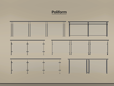 现代扶手 现代栏杆 玻璃扶手 玻璃栏杆 商业扶手