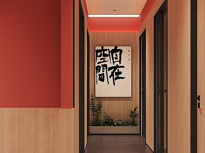 现代烧烤烤肉店 烧烤店 过廊 过道