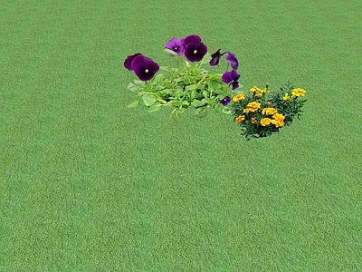 2D花草 花坛花草