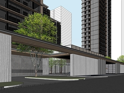 现代体育馆 售楼处 住宅建筑 首开区