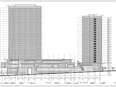 现代办公楼建筑 高层办公楼建筑 施工图