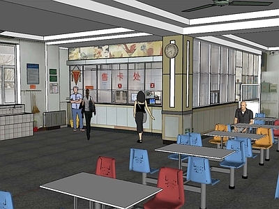 现代其他学校空间 大学食堂 学校食堂 大学 食堂