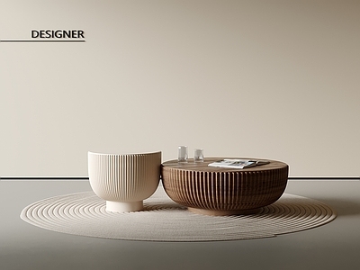 中古奶油几类组合 茶几组合 茶几 茶几摆件