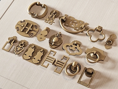 新中式拉手 柜门拉手 门拉手