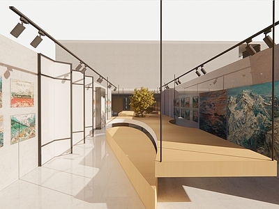 现代艺术展厅 展厅室内设计