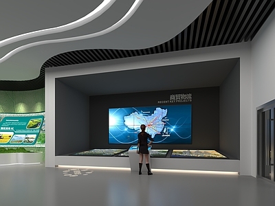 现代其他展厅 园区产业规划展厅 城市规划展览馆 现代农业规划展厅 科技企业互动展厅 商贸物流互动屏幕