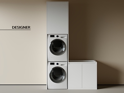 现代洗衣机柜 洗衣机柜 阳台柜 洗衣机