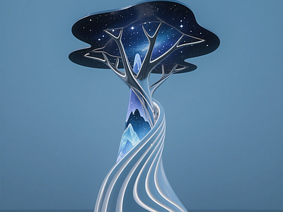 现代雕塑 山形星空树雕塑 精神堡垒 异形艺术装置 异形圣诞树 山形观景塔