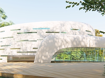 现代新中式其他公共建筑 现代公共建筑 市民中心 文化建筑 公园建筑