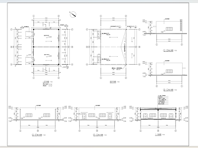 现代其他公共建筑 资源回收站 施工图