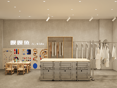 原木奶油服装店 原木风服装店 奶油风服装店 诧寂风服装店 工业风服装店 服装店设计