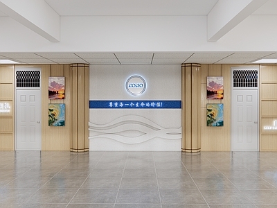 现代新中式其他学校空间 学校大厅 学校荣誉墙 学校文化