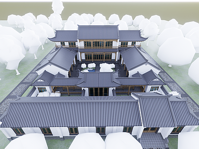 新中式四合院 四合院