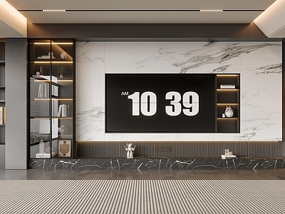 现代电视背景墙 现代简约电视背景