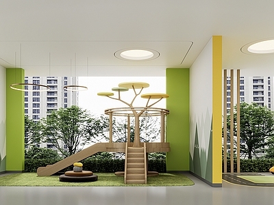 现代简约活动室 架空层 住宅