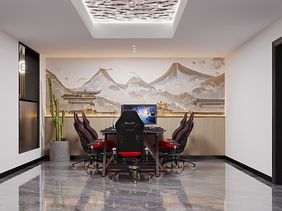 现代电竞房 电竞区