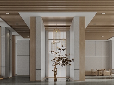 中式棋牌室 架空层